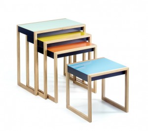 reeditierte Nesting Tables von Josef Albers