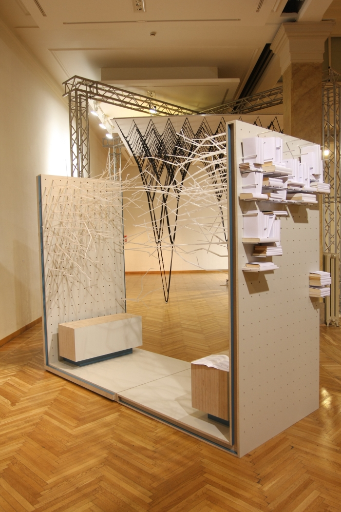 Book/Store from Allan Wexler's masterclass, as seen at USM - Rethink the Modular during Milan Design Week 2015