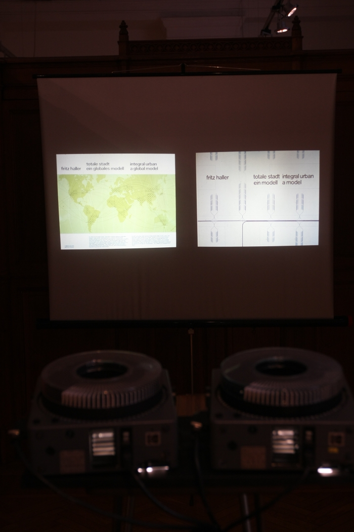 Slides of Totale Stadt by Fritz Haller, as seen at USM - Rethink the Modular during Milan Design Week 2015