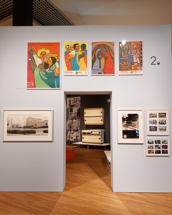 DDR era posters and Branka Tancig’s 1950s kitchen design, as seen at Retrotopia. Design for Socialist Spaces at the Kunstgewerbemuseum, Berlin