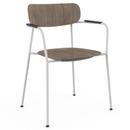 Scope Armchair, Eiche geräuchert, klarlackiert, Light sandy grey