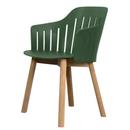 Choice Armlehnenstuhl, Dark green, Teak / 4 legs