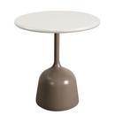 Glaze Beistelltisch, Aluminium - Sand, Taupe