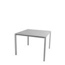 Pure Tisch, 100 cm x 100 cm, Concrete grey, Light grey