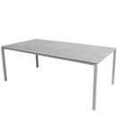 Pure Tisch, 200 cm x 100 cm, Fossil grey, Light grey