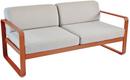 Bellevie 2-Sitzer-Sofa, Flanellgrau, Kandierte Orange