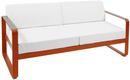 Bellevie 2-Sitzer-Sofa, Grauweiß, Kandierte Orange