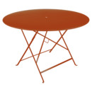 Bistro Klapptisch rund, H 74 x Ø 117 cm, Kandierte Orange