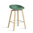 About A Stool AAS 32, Küchenvariante: Sitzhöhe 64 cm, Eiche lackiert, Teal green 2.0