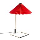 Matin Tischleuchte, Ø 380 mm, Bright red, Brass polished