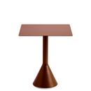 Palissade Cone Table, L 65 x B 65 x H 74, Iron red