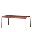 Palissade Table, Iron red, L 170 x B 90 cm