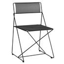 X-Line Chair Outdoor, Black, Pulverbeschichtet