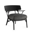 A.I. Lounge Sessel, Panamino Basic, Schwarz / anthrazit