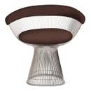 Platner Armlehnsessel, Leder Volo, Chocolate