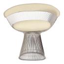 Platner Armlehnsessel, Leder Volo, Ivory