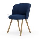 Mikado Side Chair, Eiche natur, Plano, Blau / coconut, Filzgleiter für harte Böden