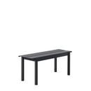 Linear Steel Bench , L 110 x B 39 cm, Black