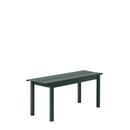 Linear Steel Bench , L 110 x B 39 cm, Dark green