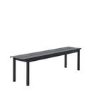 Linear Steel Bench , L 170 x B 39 cm, Black