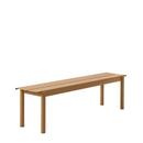 Linear Steel Bench , L 170 x B 39 cm, Burnt Orange