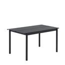 Linear Steel Table, L 140 x B 75 cm, Black