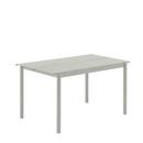 Linear Steel Table, L 140 x B 75 cm, Grey