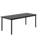 Linear Steel Table, L 200 x B 75 cm, Black