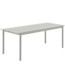 Linear Steel Table, L 200 x B 75 cm, Grey