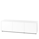 Nex Pur Box 2.0 mit Türen, 48 cm, H 50 cm x B 180 cm (drei Türen), Weiß