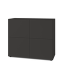 Nex Pur Box 2.0 mit Türen, 40 cm, H 100 cm x B 120 cm (mit zwei Doppeltüren), Graphit