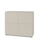 Nex Pur Box 2.0 mit Türen, 40 cm, H 100 cm x B 120 cm (mit zwei Doppeltüren), Silk