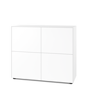 Nex Pur Box 2.0 mit Türen, 40 cm, H 100 cm x B 120 cm (mit zwei Doppeltüren), Weiß