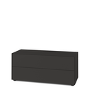 Nex Pur Box 2.0 mit Schubkästen, 48 cm, H 50 cm (2 Schubkästen) x B 120 cm, Graphit