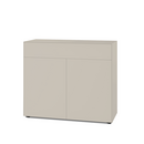 Nex Pur Box 2.0 mit Schubkästen und Türen , 48 cm, H 100 cm x B 120 cm (mit Doppeltür und Schubkästen), Silk