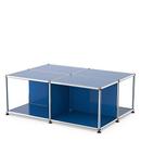 USM Haller Couchtisch mit Ablagefächern, Enzianblau RAL 5010