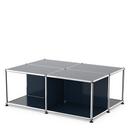 USM Haller Couchtisch mit Ablagefächern, Stahlblau RAL 5011