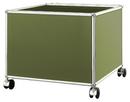 USM Haller Kinder Rollcontainer, Olivgrün RAL 6003, H 43 x B 53 x T 53 cm