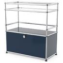 USM Haller Bar Sideboard Typ I, Stahlblau RAL 5011