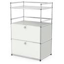 USM Haller Bar Highboard, Lichtgrau RAL 7035, Mit 2 Klappen