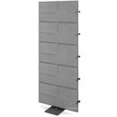 USM Privacy Panels Akustikwand Anbauelement, Mit Eckverbinder (für 90° Winkel), 1,79 m (5 Elemente), Anthrazitgrau