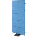 USM Privacy Panels Akustikwand Anbauelement, Mit Panelverbinder (für gerade Wand), 1,79 m (5 Elemente), Blau