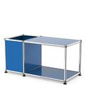 USM Haller Beistelltisch mit Aufbewahrung, Enzianblau RAL 5010, 35 cm