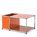 USM Haller Beistelltisch mit Aufbewahrung, Reinorange RAL 2004, 50 cm