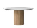 Cabin Table, Ø 130 cm, Eiche hell / Marmor pietra