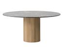 Cabin Table, Ø 150 cm, Eiche hell / Marmor pietra