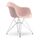 Eames Plastic Armchair RE DAR, Zartrosé RE, Ohne Polsterung, Ohne Polsterung, Standardhöhe - 43 cm, Verchromt