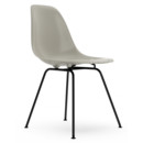 Eames Plastic Side Chair RE DSX, Kieselstein, Ohne Polsterung, Ohne Polsterung, Standardhöhe - 43 cm, Beschichtet basic dark