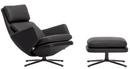 Grand Relax, Mit Ottoman, Leder Premium F, nero, Basic dark, 41,5 cm