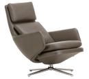 Grand Relax, Ohne Ottoman, Leder Premium F, umbragrau, Poliert, 41,5 cm